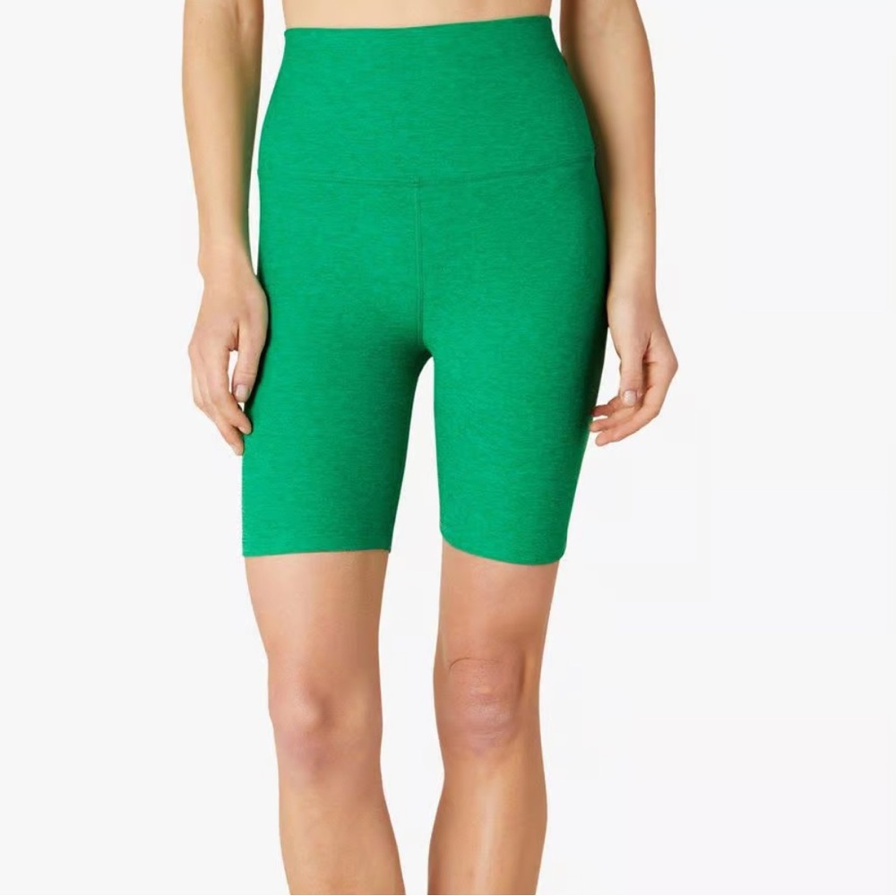 Beyond Yoga Vibrant Green High-Waist Shorts